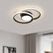 SENQIU Deckenlampe LED Dimmbar, 40W Moderne LED Deckenleuchte, Rund Lampen LED Deckenleuchte mit Fernbedienung für Schlafzimmer Wohnzimmer Büro, 3000K-6500K, Schwarz