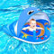 Baby Schwimmring mit Sonnendach UPF50+ Schwimmring Baby Schwimmhilfe Baby mit Verstellbarer Sicherheitssitz Schwimmhilfe Baby für den Pool Baby Schwimmring ab 6-24 Monate