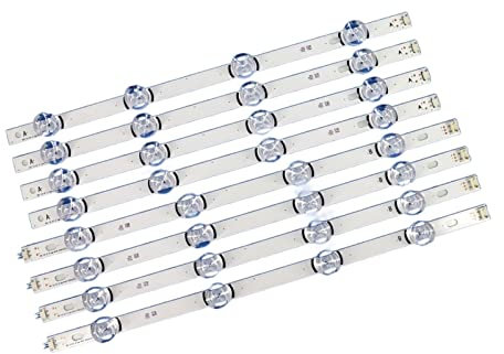 VISIYUBL 825mm LED Lámpara de retroiluminación Tira de lámpara 8 LEDs for LG 42LY320C LC420DUE Adecuado Innotek DRT 3.0 42 Pulgada TV 42LB5610 42GB6310 42LB6500 42LB552V