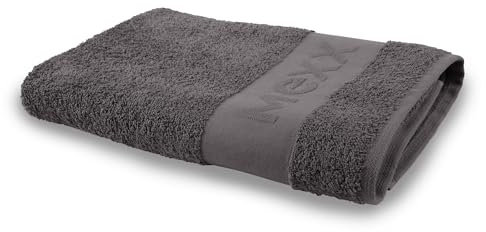 Bestlivings Mexx Badetuch (Anthrazit) groß 70x140cm, 100% Baumwolle - ÖKO-Tex, Duschtuch Premium Qualität 450gr/m², super saugfähig, schnell trocknend