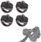 SUJEBKC 4 Pieces 1/4-Inch Camera Adapter,1/4-Inch Camera Strap Adapter Screw,1/4-Inch Screw,Camera Eyelet,Camera Adapter,Camera Plate Eyelet,Screw Mount Camera