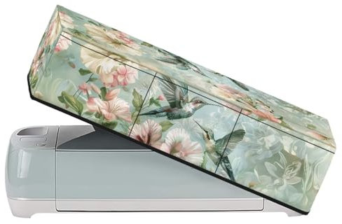 Binienty Kolibri-Staubschutz, kompatibel mit Cricut-Maker, Tragetasche für Cricut-Maschinen, mit 3 Taschen, Organisations- und Aufbewahrungstaschen, Grün