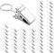 50 Pack Metal Curtain Clips, Durable Clips Clamps for Effortless Curtain Hanging, Rust-Resistant Metal Hooks, Ideal for Home Decor and Crafts