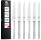 GEHRING Solingen Satino Steakmesser 6 Stück I Steakmesser Set 6 Personen I Steakbesteck Edelstahl I spülmaschinengeeignet I Made in Germany