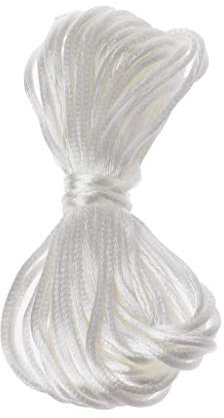 Fitooles Kaubare Halskette für Babys, 5 m, 1,5 mm, Seide, Nylonschnur für Zahnen aus Silikon, Schnullerkette