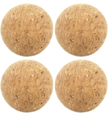 LIUZIKUN 4Pcs Holz Kork Ball 36Mm Foosball Ball Tisch Fußball Kork Ball Für Tisch Fußball Foosball Ersatz Kork Foosball Set