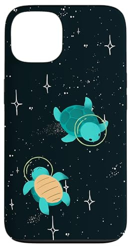 Space Turtles Animals Lover Case for iPhone 13