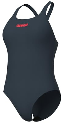 ARENA Solid Swim Pro Team Damen Badeanzug, Schnell Trocknender Badeanzug, Sportbekleidung MaxLife Eco Material mit Maximaler Chlorbeständigkeit und UPF 50+ UV-Schutz