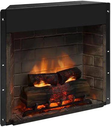 TAGU PowerFlame 2 Elektrischer Kamin mit Heizung und Thermostat, Knistern, Wi-Fi und Umgebungslicht