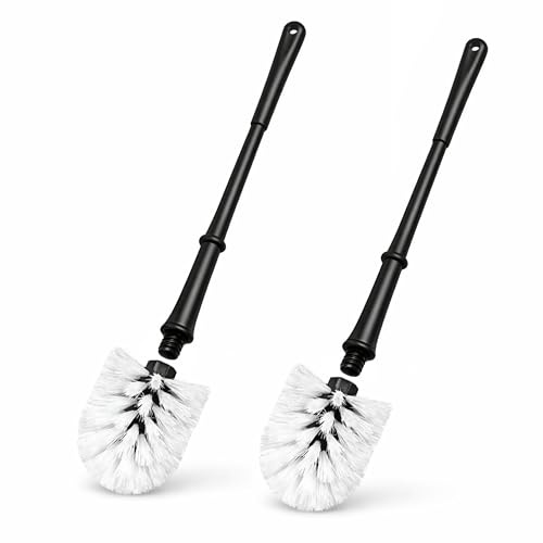 VON STEINEICH® Klobürste Schwarz 2er Set | WC Bürste ohne Halterung, Toilettenbürste mit stabilem Griff, langlebig & hygienisch, für WC, Bad & Gäste-WC | robuste WC Reinigung Bürsten im Doppelpack