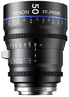 Schneider-Kreuznach 1078473 Cine Objektiv FF-Prime T2.1/50 mm, Canon/m schwarz