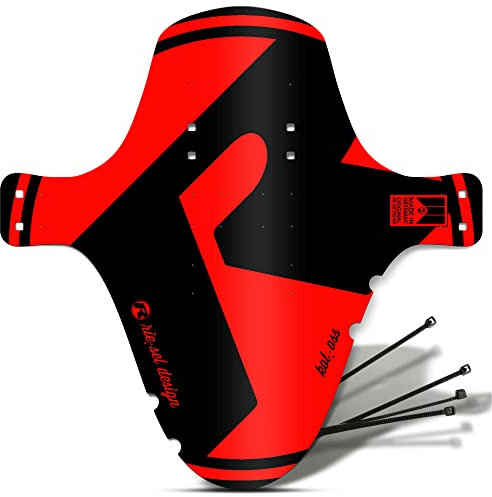 Riesel Design 1x Mudguard - kol:OSS - XL MTB Schutzblech inkl. Kabelbinder/Stylischer MTB Schmutzfänger/Mountainbike Schutzblech als Spritzschutz für alle Radgrößen