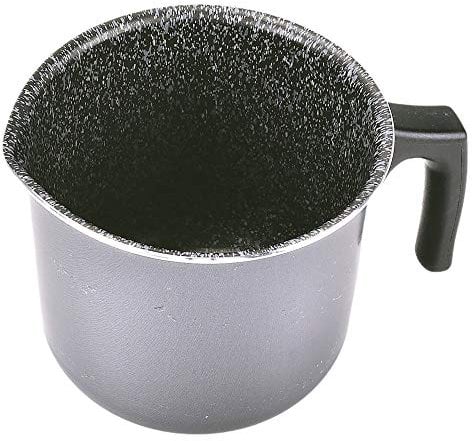 Alluflon Tradizione Italia Cueceleches, Cazo con Superficie de Piedra, Revestimiento Antiadherente y Antirayaduras, Apto para el Lavavajillas, Diámetro 10 cm