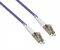 DINIC LWL Kabel OM4, Patchkabel LC/LC Lichtwellenleiter Multimode (1m 3 Stück, violett)