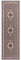 Nouristan Mirkan Orient Teppich – Wohnzimmerteppich Orientalisch Kurzflor Vintage Orientalischer Teppich für Esszimmer, Wohnzimmer, Schlafzimmer – Grau, 80x250cm