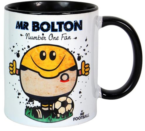 Kapow Gifts Mr Bolton Mug - Football Merchandise Gift Present for him, Ceramic, 250ml