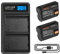 2X Shentec 2300mAh EN-EL15 Batterie Compatible avec Batterie Nikon EN-EL15A EN-EL15B Z6 Z7 D7100 D750 D7000 D7200 D500 D600 D610 D880 D810 D810A D850 D7100 D7100