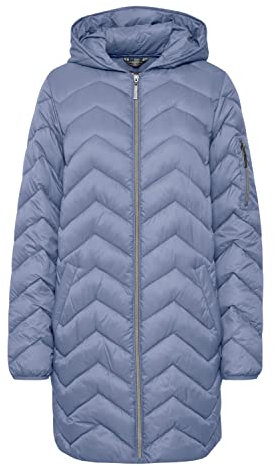 fransa FRBAPADDING 7 Outerwear Damen Steppjacke Übergangsjacke Jacke Steppjacke gefüttert mit Kapuze, Größe:M, Farbe:Infinity (174015)