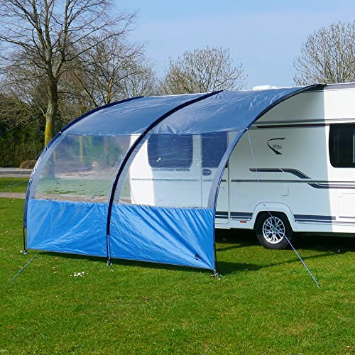 YourGEAR Riviera 350 - Toldo para caravana (3,5 x 2,6 m, protección UV 50+, toldo con ventana panorámica)