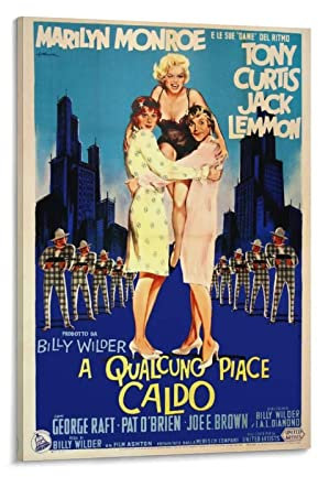 Wanddeko Poster Movie Some Like It Hot American Romantic Comedy Movie Wall Art Living Room 40x50cm Kein Rahmen