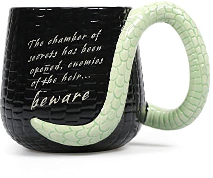 Half Moon Bay: Tazza 3D Harry Potter Basilisco | Grande Tazza da Colazione Personalizzata Con Frase, 11 x 13 cm | Gadget, Regalo, Licenza Ufficiale 100%