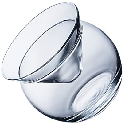 Kichvoe Verre à Cocktail Créatif Verre Borosilicate Transparent Coupe Ronde Stable Tasse à Boisson Pour Bar Et Maison Design Original Boule