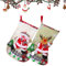 Zillary 2 Stück Weihnachtsstrumpf, Weihnachtsstrumpf Set, Nikolausstiefel Socken, Weihnachtsstrumpf Geschenktüte, für Kinder Familien Weihnachtsfeier Dekorieren (Schneemann und Elch)(B)