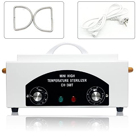 Heißluftsterilisator 300W Sterilisator für Instrumente 50-220℃ Trockene Hitze Sterilisator Hochtemperatur für Kosmetik Nagel Fußpflege Neu Sterilisationsgerät