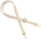 Gurt Band Schulterriemen für Damen Taschen Handtasche - Creme Weiß - Farbe Metallteile Gold - Länge verstellbar 70-128 cm - Breite 1,8 cm - Schultergurt Umhängetasche Trageriemen Riemen Umhängegurt