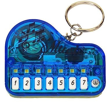 Musical Instrument Toy Piano Keychain Mini Keyboard Instrument Pendant Chain Key Electro Charm E0M8 Music Gifts Keyring