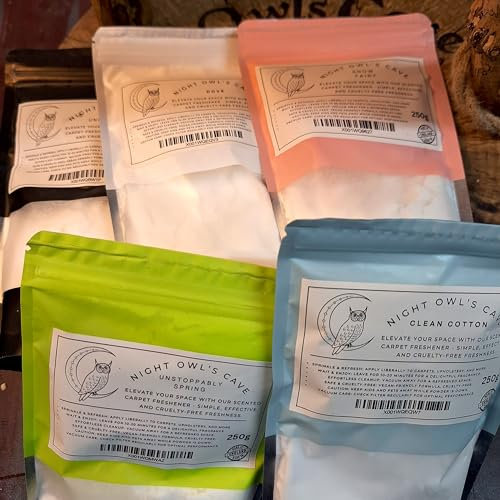 Handmade Highly Scented Carpet Freshener - 250g | Choose from Nine Irresistible Scents! | Vegan & Cruelty-Free | Expertly Crafted in the UK Long-Lasting (Blackcherry)