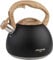 POLIVIAR Stove Top Kettle, Black Stovetop Kettle 2.7 L, Audible Whistling Kettle, Food Grade Stainless Steel for Anti-Rust and Anti Hot Handle, Suitable for All Heat Sources