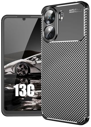 betterfon Hülle Kompatibel mit Xiaomi Redmi 13C | Handyhülle Silikon Back Cover Case für Redmi 13C TPU Bumper | Schwarz