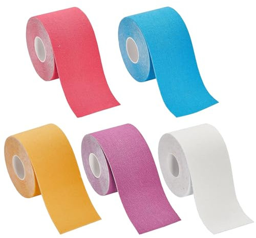 GMXJGZ 5 StüCk Face Tape 2.5cm*5m Face Lifting Tape Gesichtstape Face Tape Lifting Gesicht Anti Falten Pflaster Multifunktional Wrinkle Patch Straffung Der Haut FüR Stirnfalten Smile-Linien