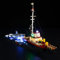YEABRICKS Luz LED para modelo de bloques de construcción 21350 Ideas Jaws (juego de construcción no incluido)