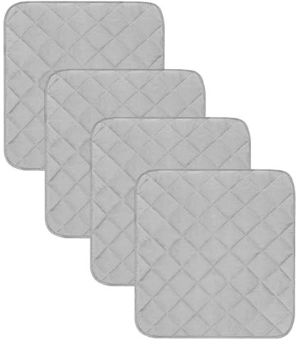 Sonhomay Wasserdichte Inkontinenz-Stuhlunterlagen, waschbar, rutschfest, saugfähig, für Kinderzimmer, Urinierunterlagen für Erwachsene, Haustiere, Rollstuhl, 55,9 x 53,3 cm, 4 Stück