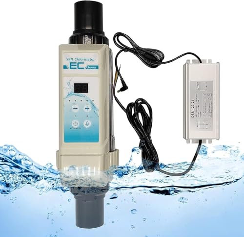 XNYXLPP Salzchlorinator, Mehrzweck-Salzwasser-Chlorgenerator, Salzwasserpool, 25.000 Gallonen, für Schwimmbad, Whirlpool, SPA (8g/H)