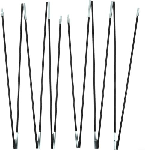 Tiges flexibles en fibre de verre pour tentes résidentes, poteaux de tente réglables, auvents de camping, bâches légères, pour accessoires de randonnée en plein air (4 m)