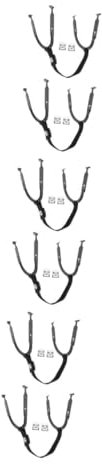 Yardwe 6 Sätze Eishockeyhelm Hockey-Kinnriemen Hockeyzubehör Kinnschalenriemen Kinnschale des Schlaghelms Fußball-Kinnriemenabdeckung BAU Hut Kinnriemen Hartschalen-Kinnriemen sehen Black