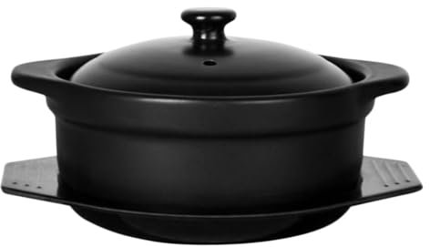 OFFSCH Tapa de Olla de Cerámica para Estofado Olla para Cocinar de Cocina Antiadherente Superficie Lisa Olla para Estofado para La Familia