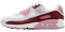 NIKE Air Max 90 SE, Sneaker Donna, Dark Team Red White Platinum Tinta, 39 EU