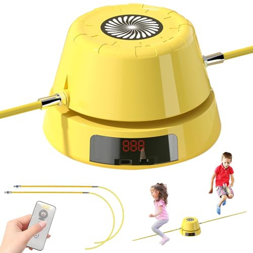 Elektronische Springseilmaschine, Smart Jump Rope Machine mit Fernbedienung, Automatisches Elektronisches Zählen, Einstellbares Multiplayer Seilspringen, LED Springseil mit Zähler