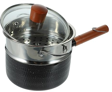 Cabilock Pentola Per Alimenti Per Neonati Pentola Antiaderente Con Vaporiera Mini Casseruola Cottura A Vapore Sul Fornello