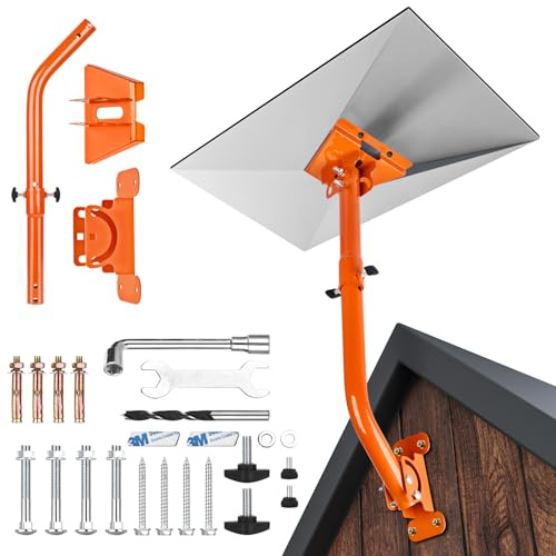Starlink Gen 3 Mount 360° Adjustable V3 Starlink Wall Mount Starlink Gen3 Pole Mounting Kit with Starlink Gen 3 Pipe Adapter for Gen3 Starlink Internet Kit Satellite (Orange)
