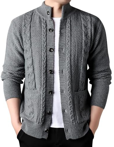 Generisch Trachtenweste Herren Trachtenjacke Herren Oktoberfest Jacke Trachtenanzug Trachtenjanker Modern Tracht Trachten Strickjacke Janker Kleidung Hemden Strick Trachtenstrickjacke Sweatjacke