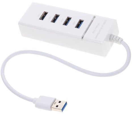 HOMSFOU USB Hub Port Splitter Multi USB Port Adapter for Laptop Desktop and Workspace Use