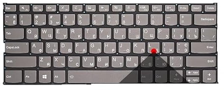 FDMOZRE Teclados retroiluminados brasileños, rusos y españoles para Lenovo Yoga 530-14, 530-14IKB, 530-14ARR, C640-13IML Flex 6-14ARR, 14IKB, SN20N04591(RU Original)