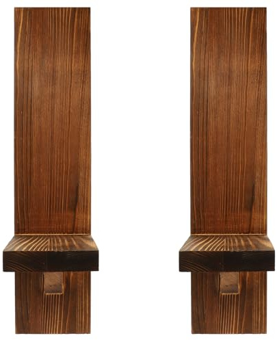 Wandleuchter Kerzenhalter 1 Paar für Warme Wanddekoration | Wohndekoration in Kaffee, Schlicht Elegant und Stilvoll, für Zuhause mit Romantischer Atmosphäre