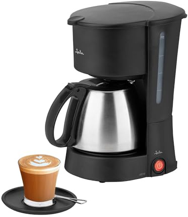JATA JECA5503 - Cafetera de Goteo 2-8 Tazas con Jarra Inoxidable 650 ml, Filtro Permanente Lavable, Sistema Antigoteo, Depósito de Agua Graduado, Desconexión Automática, 650 W