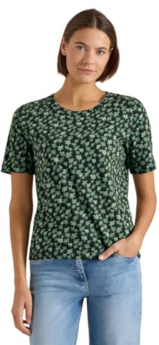 T-Shirt mit Rundhals und Palmenprint